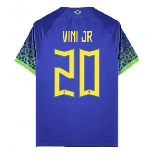 Brasilien Vinicius Junior 20 VM 2022 Udebanetrøje